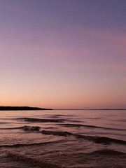 sunset over the sea