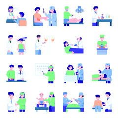  Healthcare Flat Concept Icons Pack