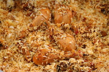 Dum chicken biriyani