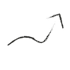 Creative modern style arrow isolated on white background.