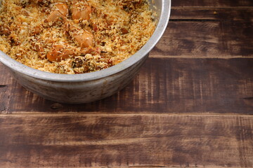 Dum chicken biriyani