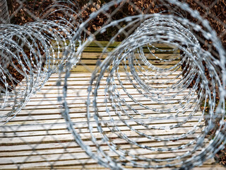 barbed wire and other fencing elements
