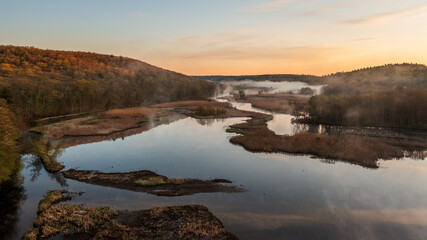 Obraz na płótnie Canvas Massachusetts-Blackstone River and Canal Heritage State Park