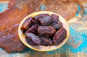 Dried sweet sugar free dates medjoul fruits from Israel
