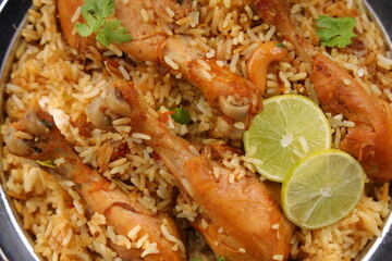 Dum chicken biriyani