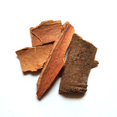 Cinnamon on white Background