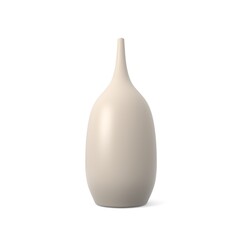 Porcelain  Decor Vases. 3D Rendering Studio Render on a white background.