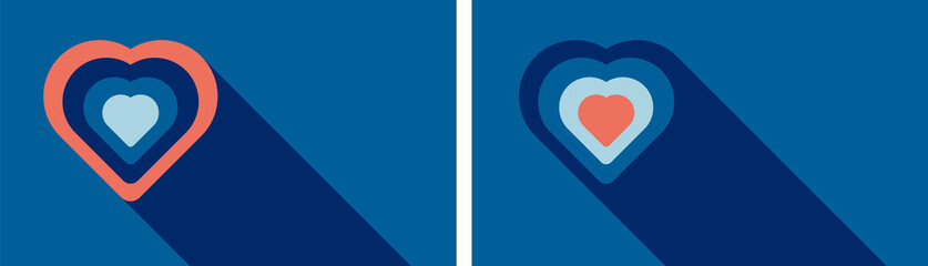 love blue color background design.