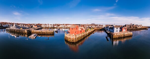 Fototapeta na wymiar MASSACHUSETTS-ROCKPORT-Harbor