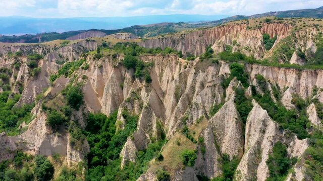 Sand pyramides near Bulgarian town Melnik
