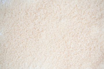 Texture of white rice for cooking sushi