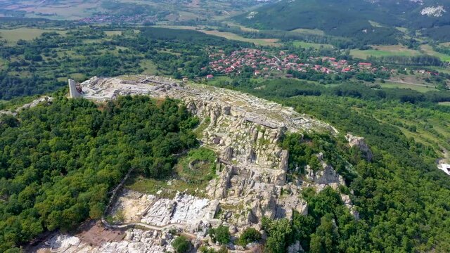 The ancient Thracian city of Perperikon located in Bulgaria