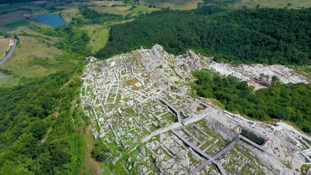 The ancient Thracian city of Perperikon located in Bulgaria