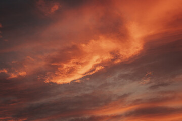Red Clouds in Mersin 