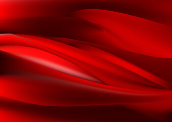 Fototapeta na wymiar Abstract Glowing Dark Red Wave Background