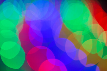 Unfocussed Abstract Colorful Light Decoration Background