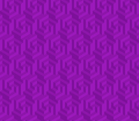 Vector design of geometric pattern with three-dimensional shape, hexagon figure texture for background