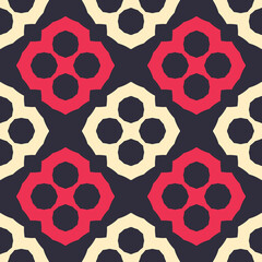 Seamless pattern with geometric elements.