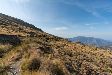 mountainous landscape of Sierra Nevada