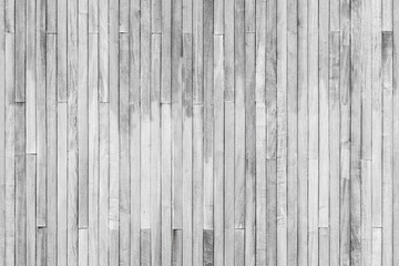 Grungy white wooden wall seamless texture, front view
