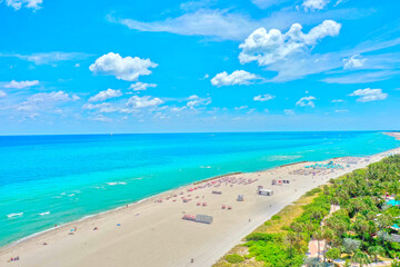 Naklejka premium Miami Beach beach