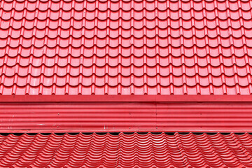 The abstract image is from the roof tiles of the temple with an unusual pattern