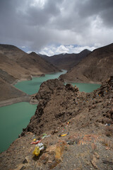 Tibetan lake mountains