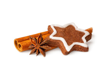 star anise and cinnamon sticks