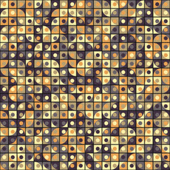 Abstract Geometric Pattern generative computational art illustration