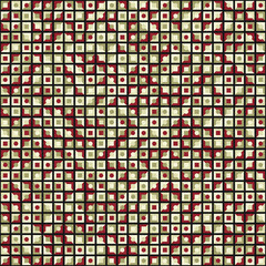 Abstract Geometric Pattern generative computational art illustration