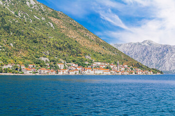 Fototapeta premium Perast old town, the Bay of Kotor, Montenegro