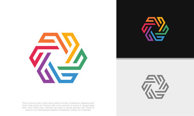 Global Community Logo Icon Elements Template. Community human Logo template vector. Community health care. Abstract Community logo. Human Resources Consulting Company.