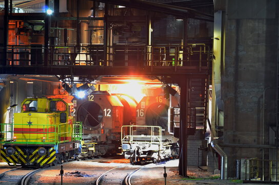 Stahlwerk, Industrie, Verladung