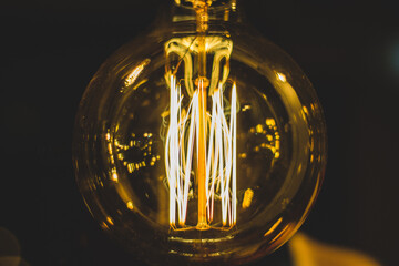 golden light bulb