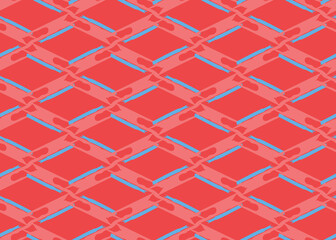 Vector texture background, seamless pattern. Hand drawn, red, blue colors.