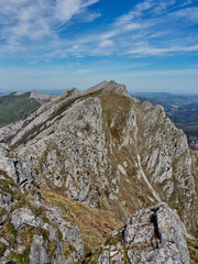 Paisajes durante la subida al Monte Aitzkorri de Zegama