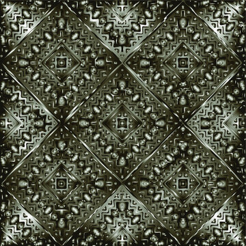  Pattern with a black-and-white gradient . Abstract metallic background