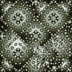  Pattern with a black-and-white gradient . Abstract metallic background