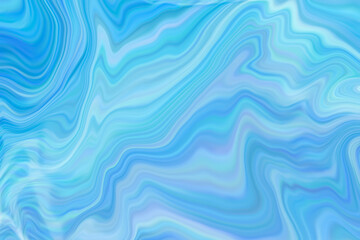 Fototapeta premium Blue flowing liquid waves abstract motion blurred background.
