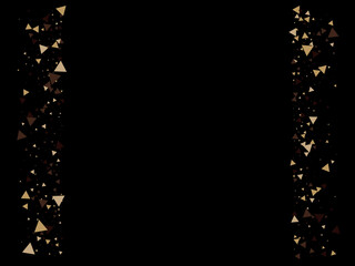 Triangle Explosion Confetti. Exploded Star Graphic. Broken Glass