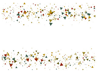 Triangle Explosion Confetti. Triangles Blast Falling Confetti. Flying