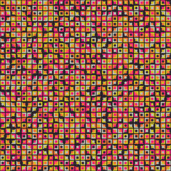 Fototapeta premium Abstract Geometric Pattern generative computational art illustration