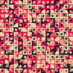 Abstract Geometric Pattern generative computational art illustration