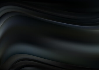 Obraz na płótnie Canvas Black Blurred Wave Background Illustrator