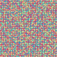 Abstract Geometric Pattern generative computational art illustration