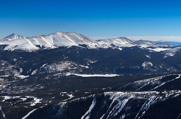 Panoramic view from Peak 9 at Breckenridge, CO