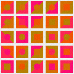 Abstract Geometric Pattern generative computational art illustration