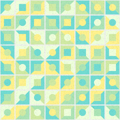 Abstract Geometric Pattern generative computational art illustration