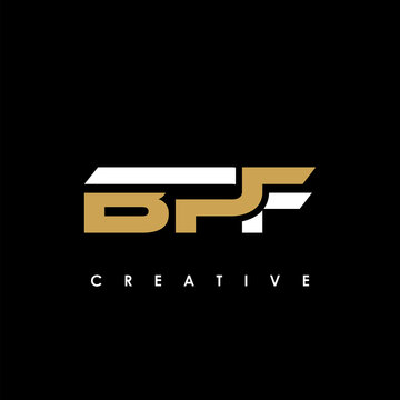 BPF Letter Initial Logo Design Template Vector Illustration