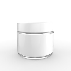 white cosmetic container
